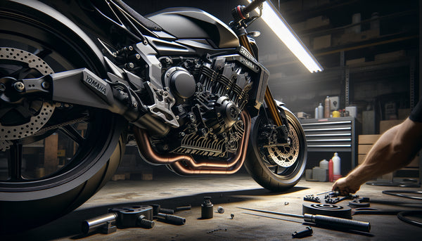 Yamaha MT-07 2025 with engine protection kit and carter guard fitted